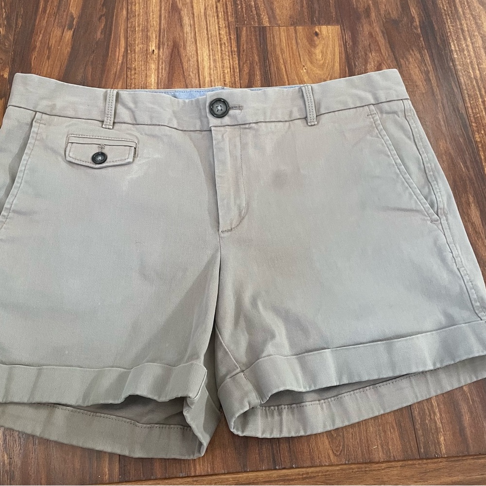 Banana Republic Tan Cargo Shorts Lightweight Tailored
